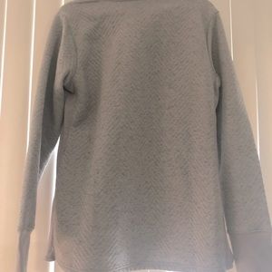 Gray turtleneck sweater